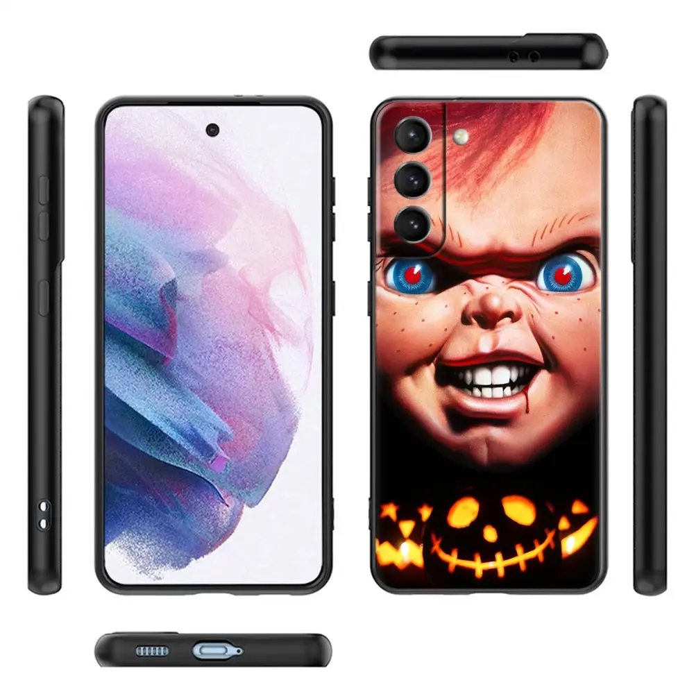 Horror Movie Scary Chucky Doll S24Ultra For Samsung Galaxy S21 S20 FE S22 Ultra S10 S23 S24 Plus Case Funda Cover Childs-play-3