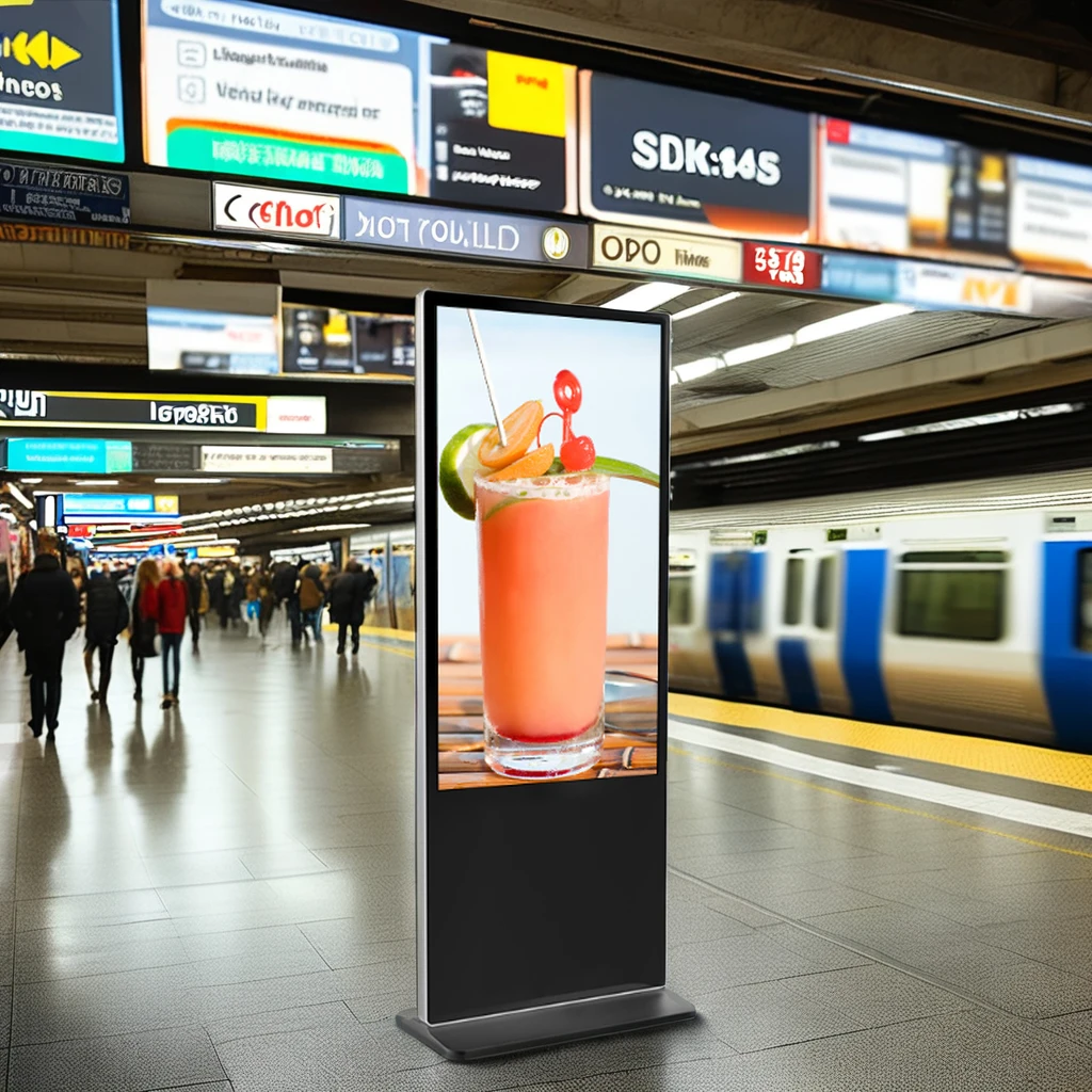 

Заводская поставка Свободный одиночный киоск с цифровой вывеской и дисплеем с тотемом экрана 65-дюймовая онлайн-рекламная машина