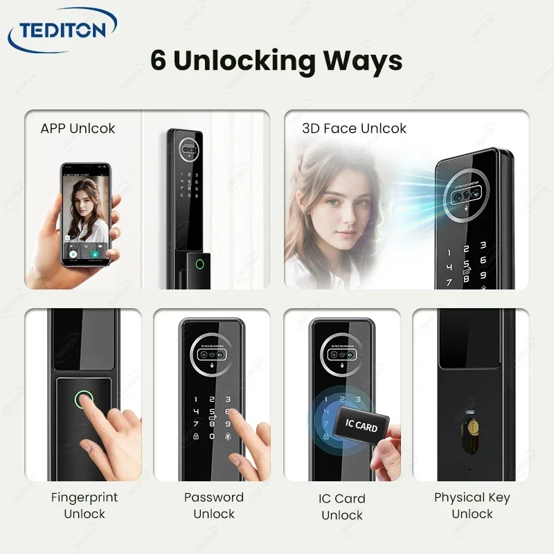 Reasonable Price Tuya Smart Door Lock Smart Front Door Lock Waterproof Outdoor Cheap Wholesale Price Smart Door Locks For Home