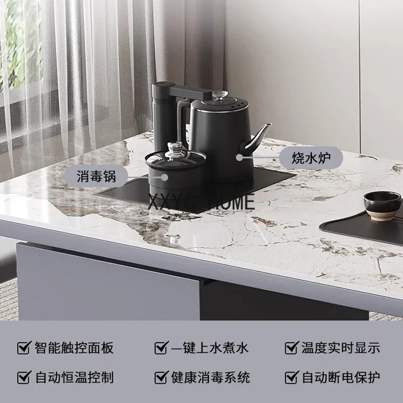 بسيطة الحديثة مكتب التلقائي موقد الشاي الماء المغلي المتكاملة مجموعات تخمير الشاي الكونغ فو