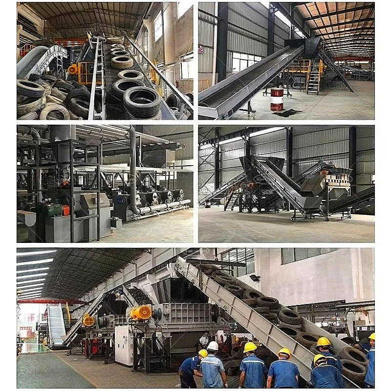 Complete Waste Tire Recycling Rubber Powder Production Line Equipment Rubber Mat Industry Customized Waste Tyre Recycling Line