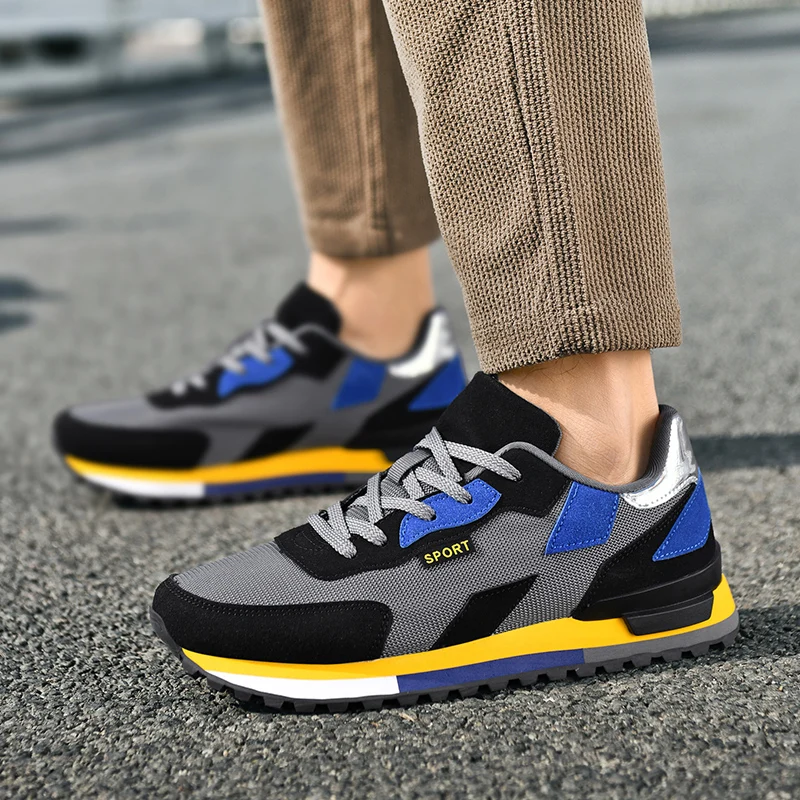 

Men's four seasons sneakers speed runing shoes outdoor new breathable wear-resistant comfortable soft-sole racing sports shoes ﻿