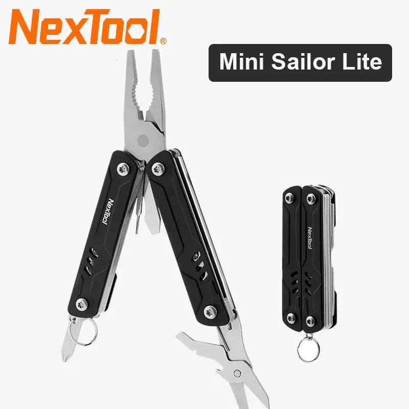 

Многофункциональный инструмент NexTool Mini Sailor Pliers Lite 10 в 1: складные ножницы, портативный EDC-мультитул, одобренный TSA для путешествий