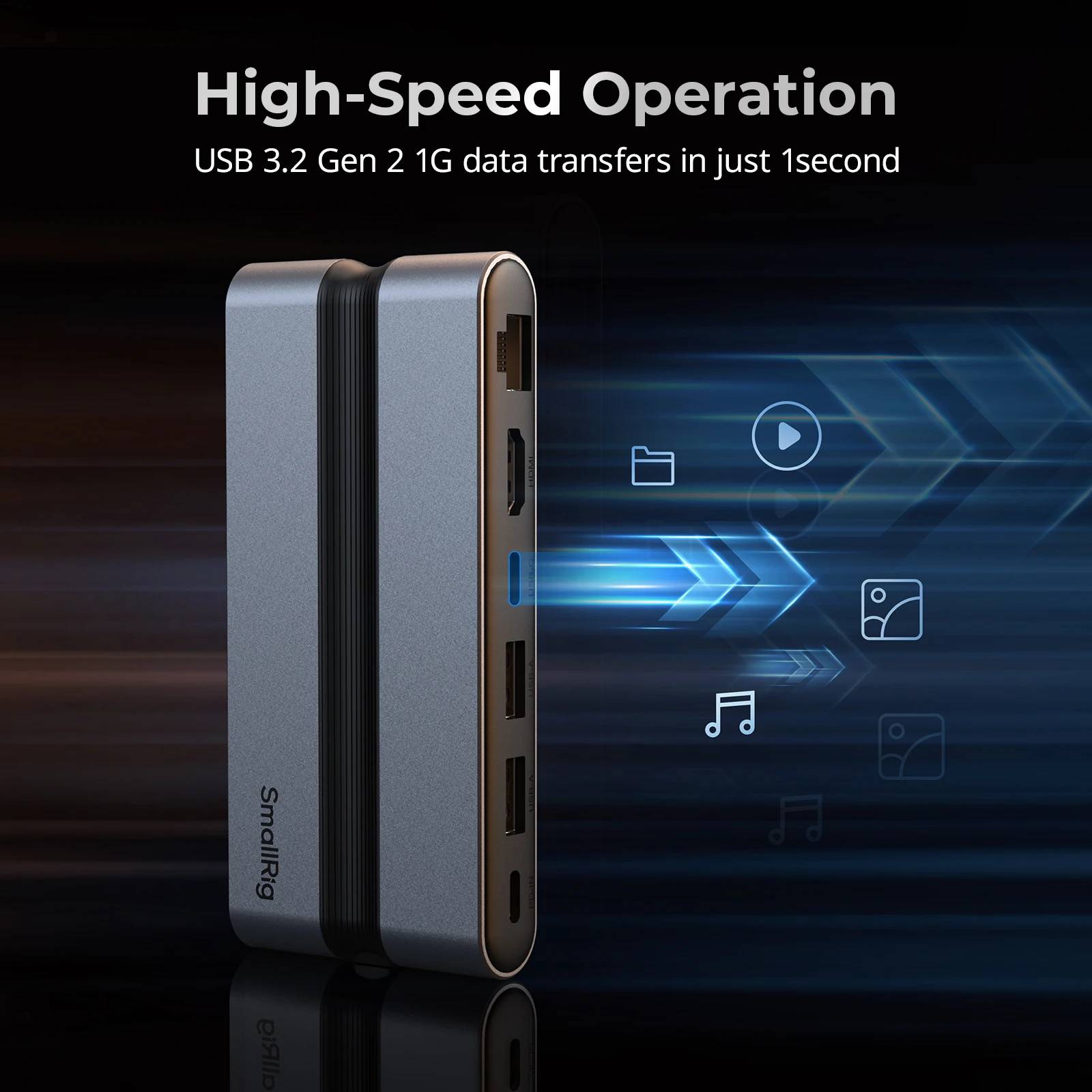 Estación de acoplamiento SmallRig CFexpress para creadores (A/B) compatible con tarjetas de memoria estándar SD/SDHC/SDXC, Micro SD/Micro SDXC/Micro SDHC