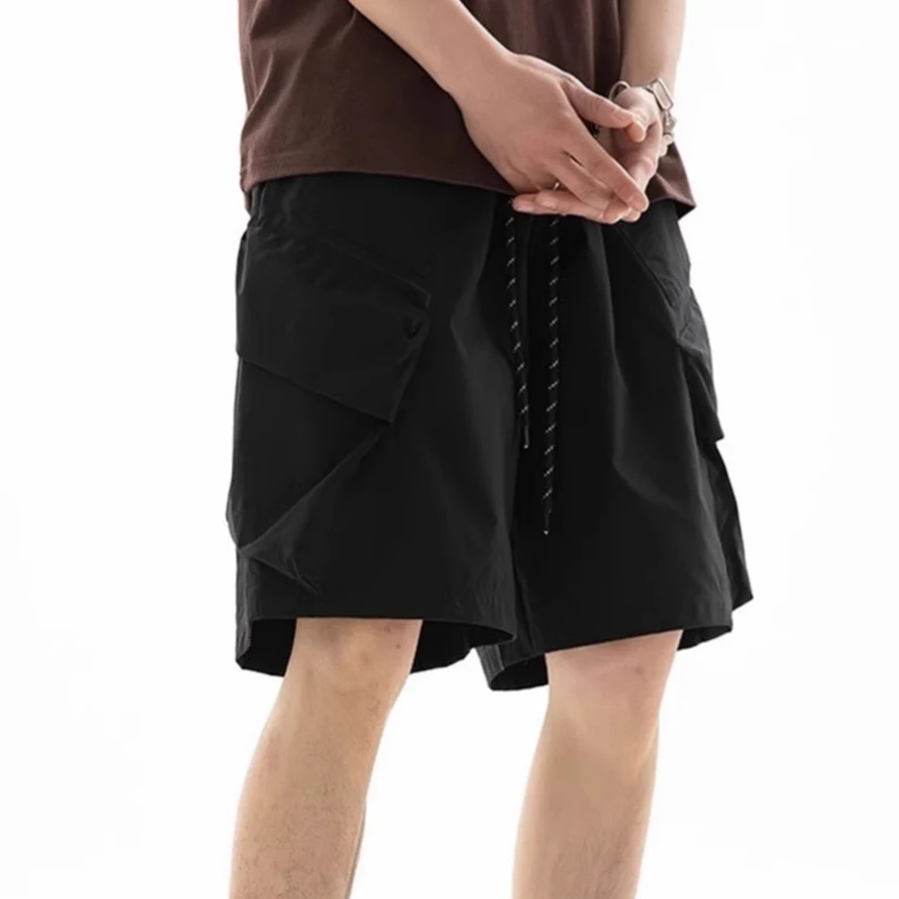 2XL Multi-pocket Shorts Knee Length Shorts For Men Summer Shorts Summer Cargo Shorts High Street Fashion Applicable For Sports