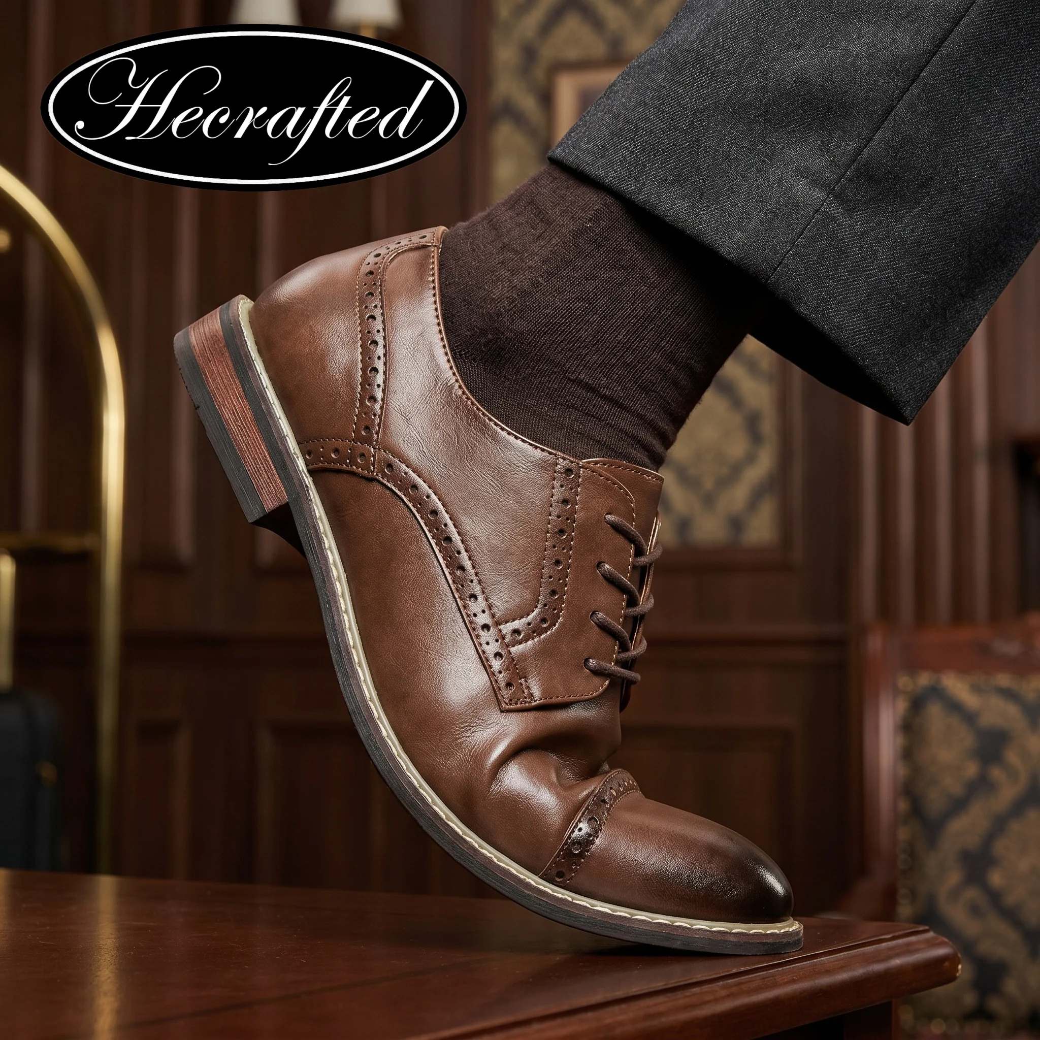 

Social Shoe Male Comfortable Business Stylish Gentleman'S Men'S Dress Shoes Leather
