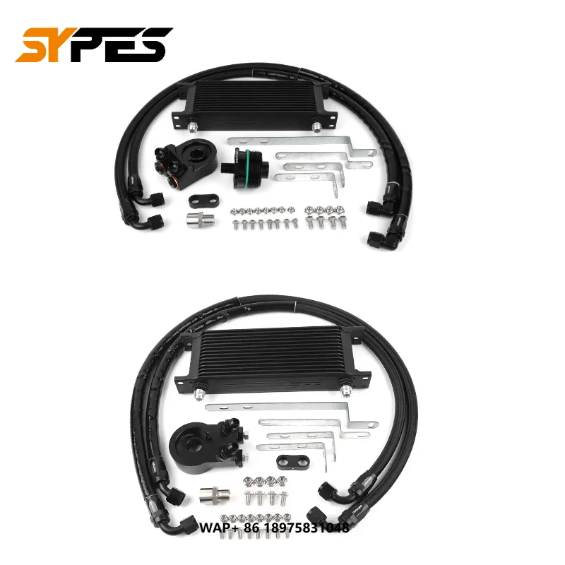 

SYPES Car Engine Oil Cooler Kit Cooling Radiator Kit With Rubber Tube for VW VAG GOLF MK6 MK7 2.0T EA888 GEN 1 2 3 4