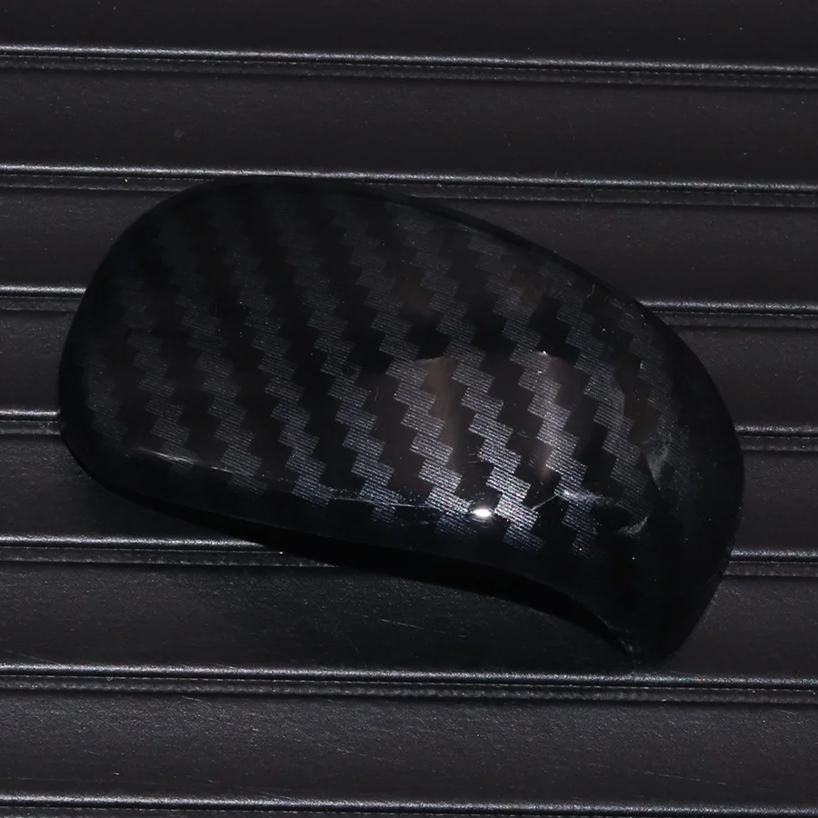 Wooeight ألياف الكربون نمط والعتاد التحول رئيس رافعة مقبض غطاء ملصق مرآة الرؤية الخلفية الكسوة صالح لهوندا أكورد 10th 2018 2019