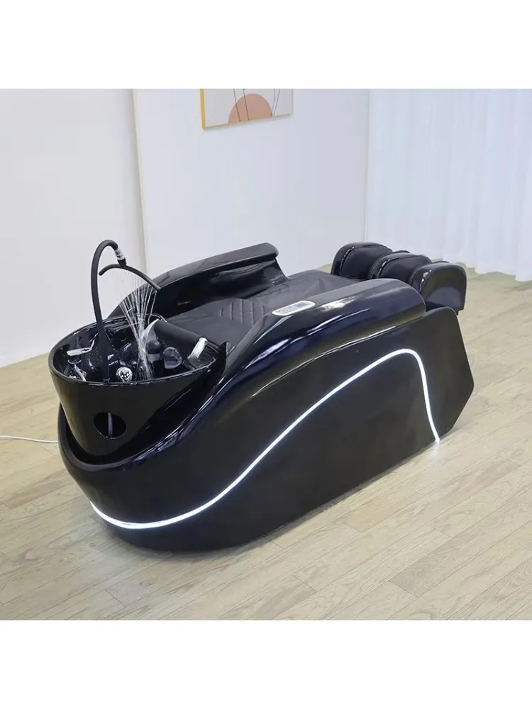 Mobili per parrucchieri, poltrona per lavare, testa per massaggio elettrico, letto per shampoo spa