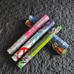 YXYMCF 20 Sticks India Meditation Incense Sandalwood Palo Santo Sage Household Bedroom Toilet Lavender Tibetan Line Aromatherapy