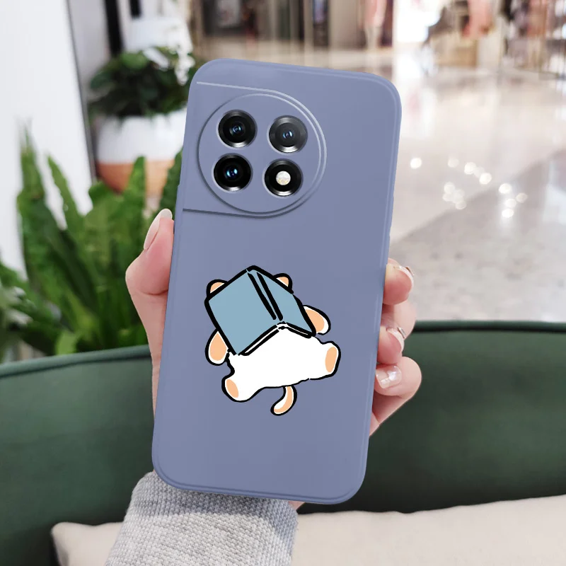 Cat Snoozes Phone Case For Oneplus 12 12R 11 11R 10 10R 10T 9R 9RT 9 8T 8 7 7T Pro 5G Liquid Silicone Cover