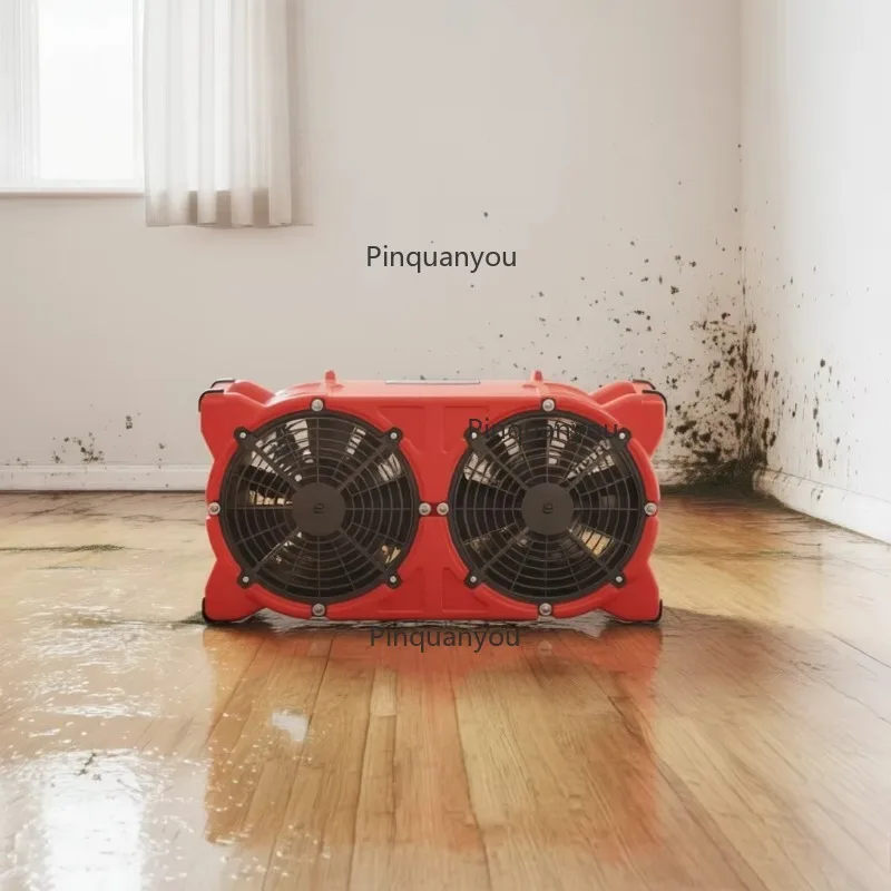 1400CFM Multiple Drying Positions Daisy Chain  Dual Double Fan Axial Blower Air Mover for Water Damage Restoration