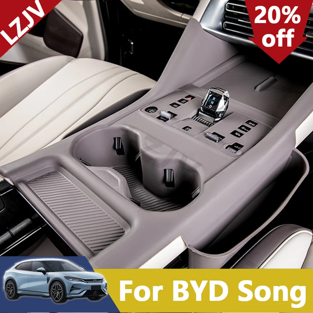 New For BYD Seal U Sealion 6 Song Plus Central Control Panel All Inclusive Silicone Pad Wireless Charging Cup Pad Car Accessorie