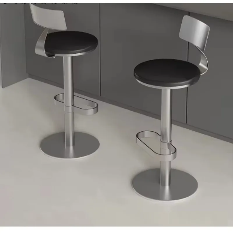 Sedia da Bar Creativa con Poggiapiedi Alto per Caffetterie e Negozi di Tè al Latte