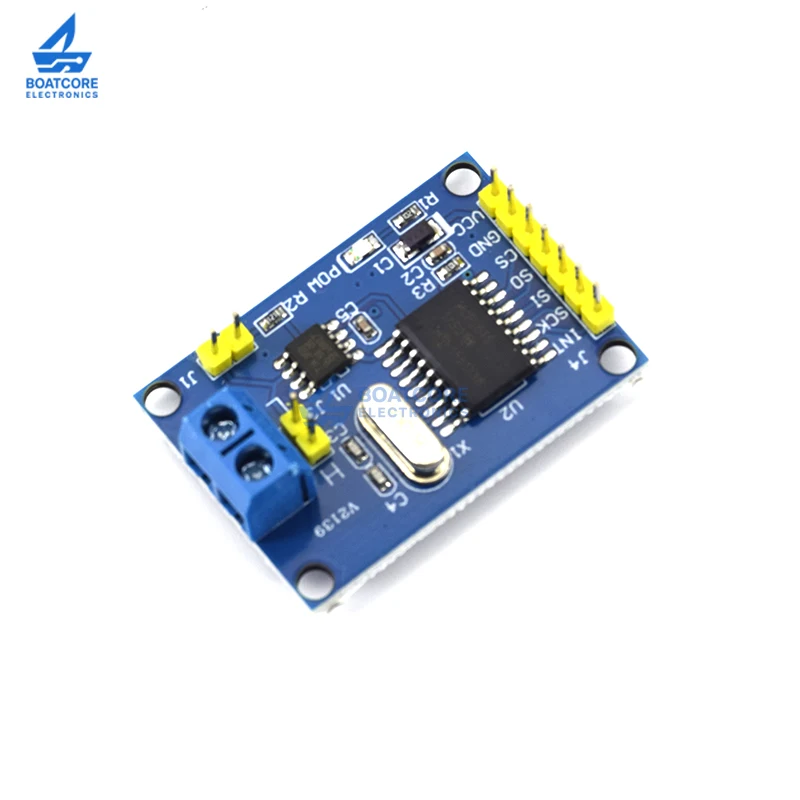 1/3/5/10PCS MCP2515 TJA1050 CAN Bus Module SPI Receiver Driver Board for Arduino 51 ARM Controller Interface DIY Electronics Kit