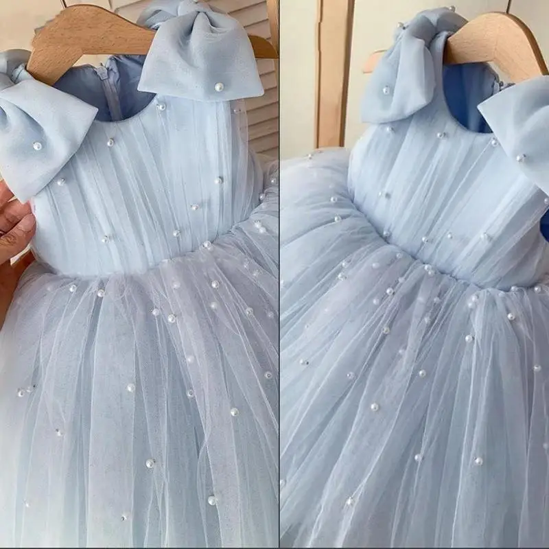 Girl\'s first year dress Violin piano host dress Children\'s birthday party wedding dress Princess dress