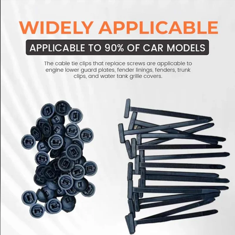 النايلون العالمي رباط للكابل مشبك الثقيلة البريدي العلاقات حامل مع دبوس وزر تصميم البلاستيك كابل العلاقات أداة السحابات جسم السيارة