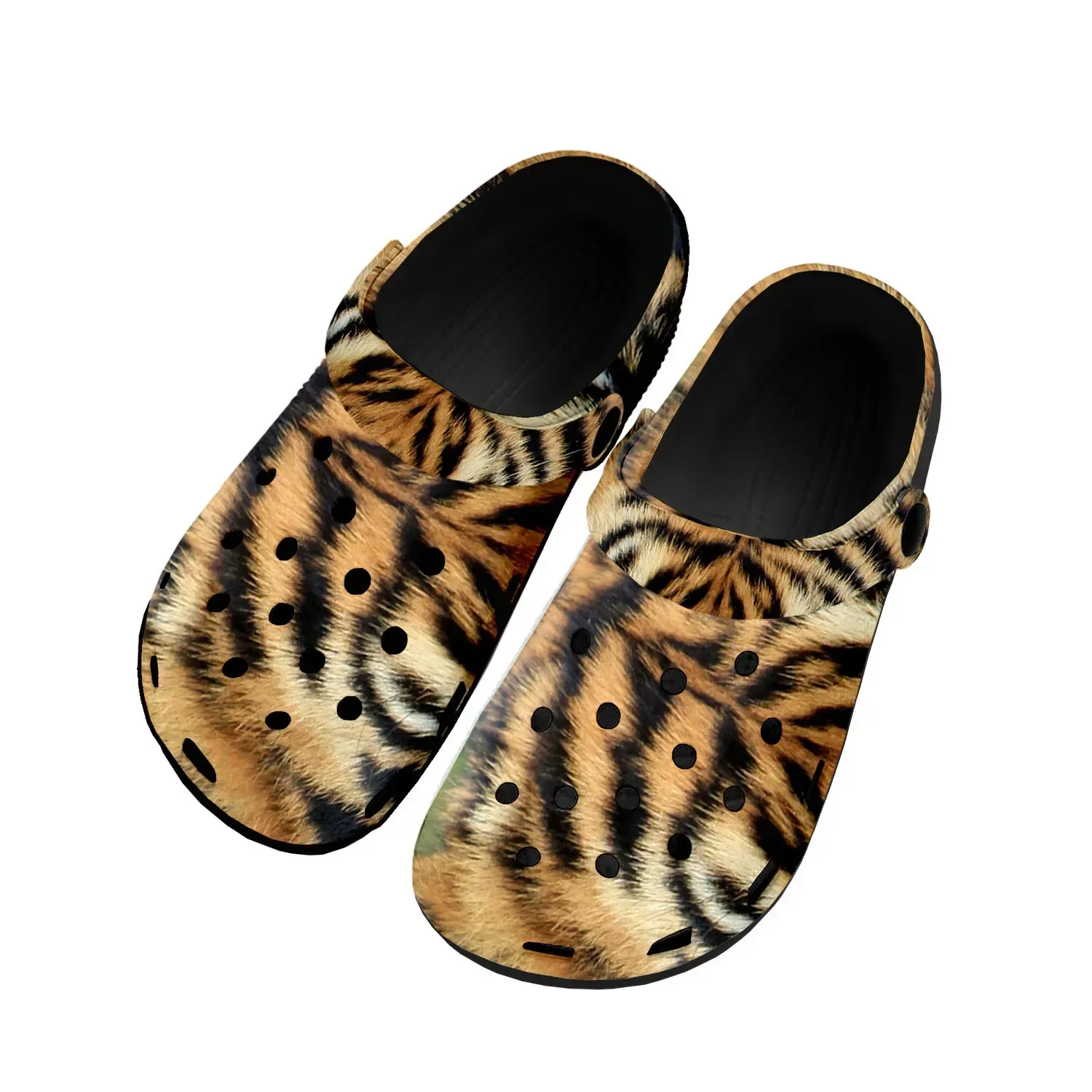 

Tiger Stripe 3D Print Home Clogs Custom Water Shoes Mens Womens Teenager Tide Printed Causal Shoe Breathable Beach Hole Slippers