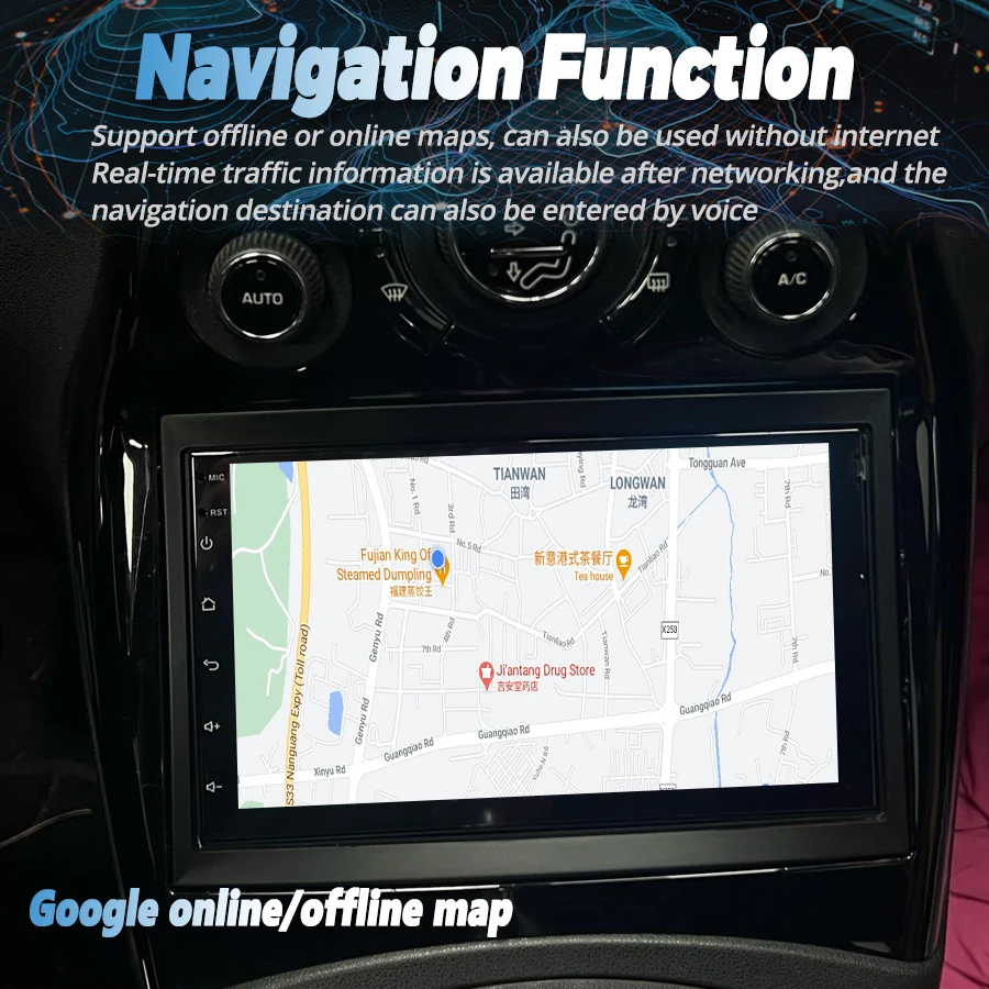 Android 14 CarPlay Android Auto CarวิทยุสเตอริโอระบบนําทางGPSสําหรับCitroen C3 Picassoเครื่องเล่นวิดีโอมัลติมีเดียHead Unit 4G WIFI