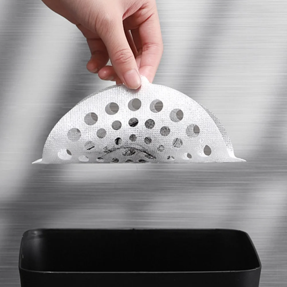 

20Pcs Disposable Sink Strainer Hair Filtering Stickers Anti-Blocking Bathroom Kitchen Sewer Decals Bathroom Sewer Filter