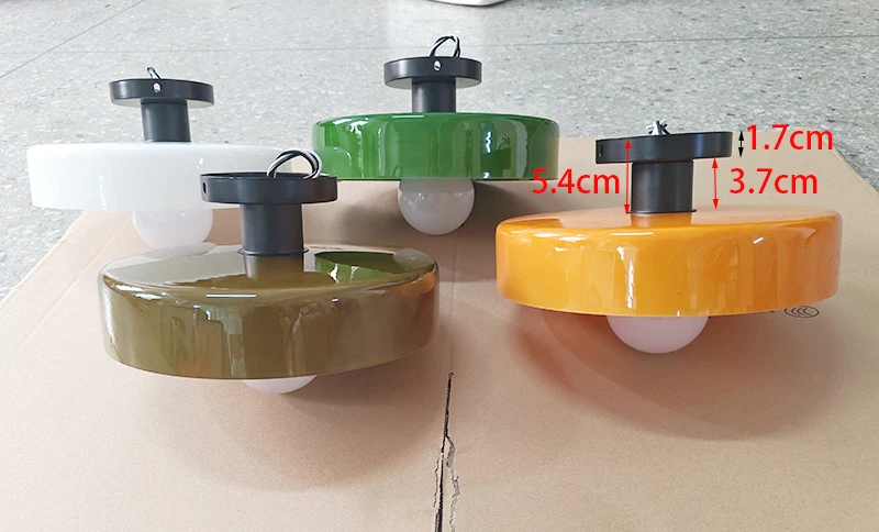 Modern Vintage Glass Ceiling Light Hallway Balcony Kitchen Light Bedroom Ceiling Light Multi-Colored Glass