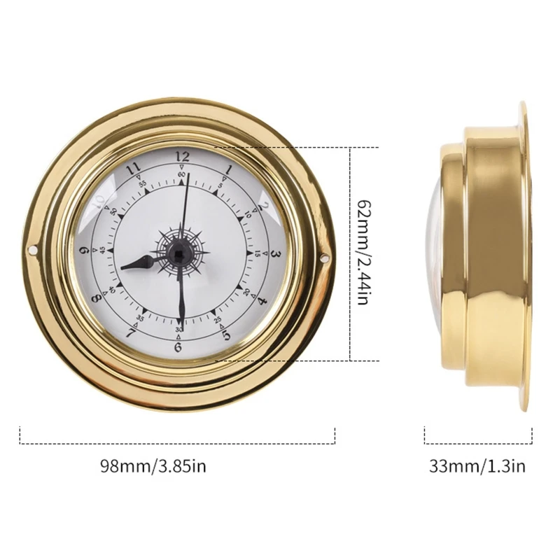 Dial Type Barometer Thermometer Hygrometer Barometric Pressure Temperature Humidity Clock for Tide Clock