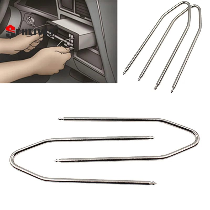 

1Pcs Radio Removal Tool Workmanship Compact Size Multipurpose Extraction Keys CD Remover Car Repair Supplies Extractor