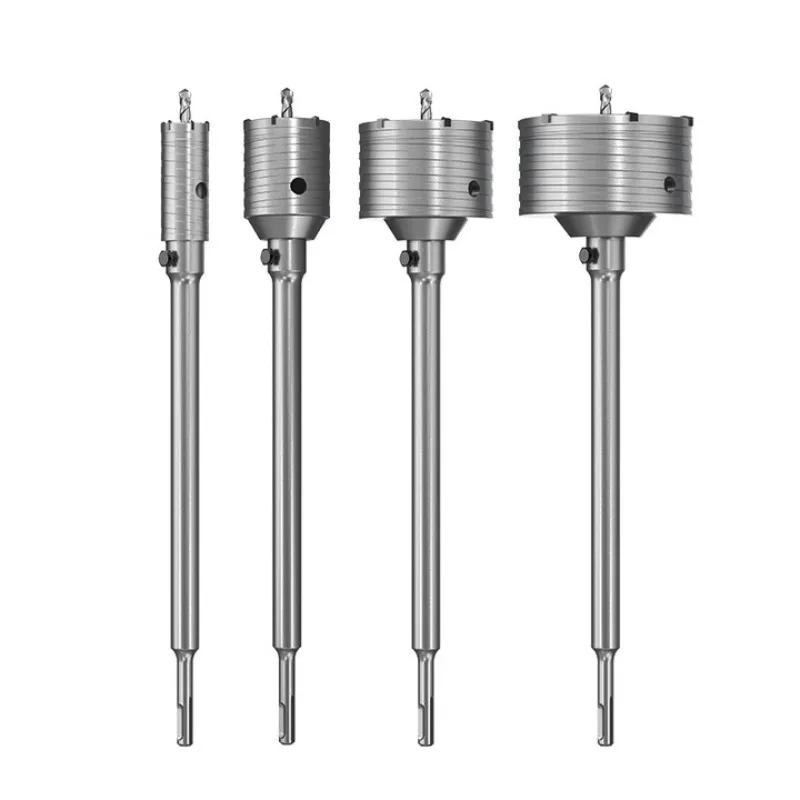 

Wall hole opener concrete air conditioner pipe through wall impact electric hammer drill bit drilling artifact, brick wall dry