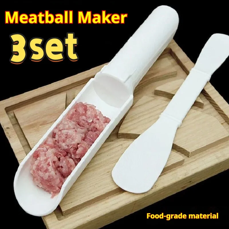 1/3set Meatball & Patty Maker Set Multifunctional Mold for Meatball Fish Ball Hamburger Home Cooking Kitchen Gadget