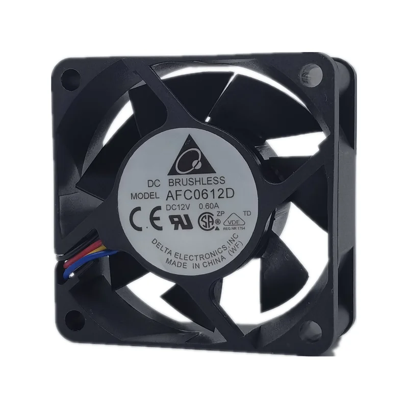 New delta AFC0612D 12V 0.60a 6025 6cm PWM speed regulating server power fan