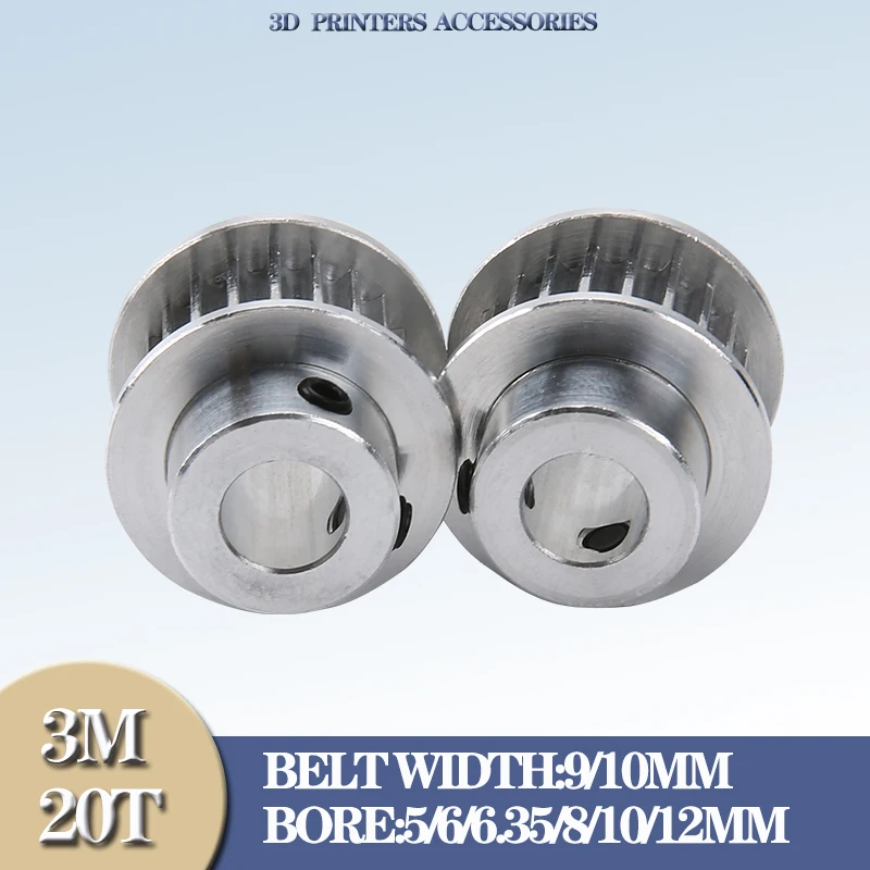 Poulie synaville HTD3M 20 T, alésage 3m BF 5/6/6.35/8/10/12mm largeur de courroie 10/15mm 3M, poulie à courroie 20 dents