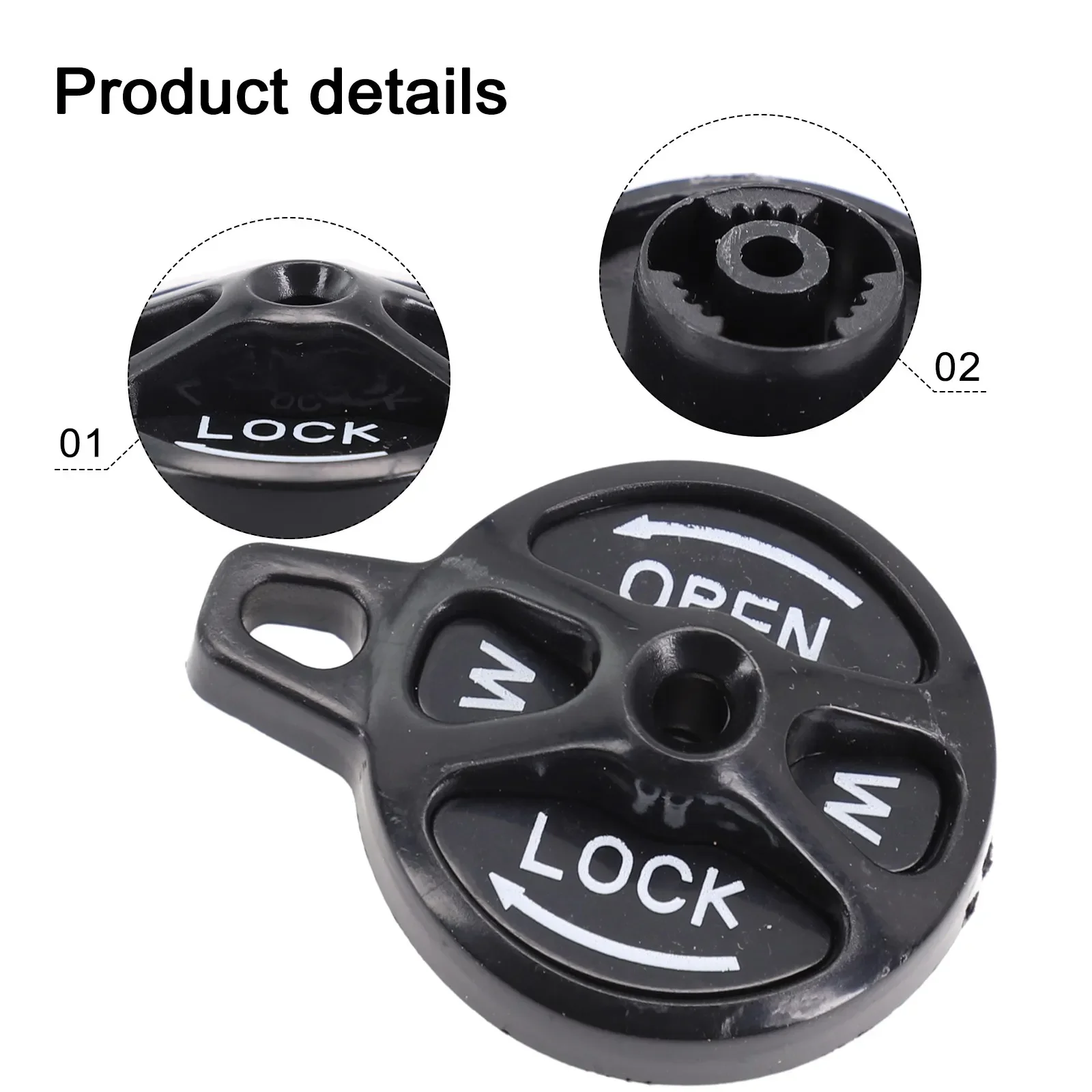 

MTB Bike Lock Cap Switch Manual Lock Assembly Kit, Bike Fork Caps+Screws+Ball+Small Spring Bicycle Accessories