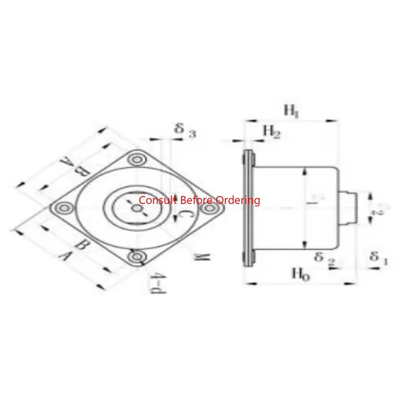 JMZ-TK-2.5A Rubber Shock Absorber Effective Vibration Isolation For Precision Equipment