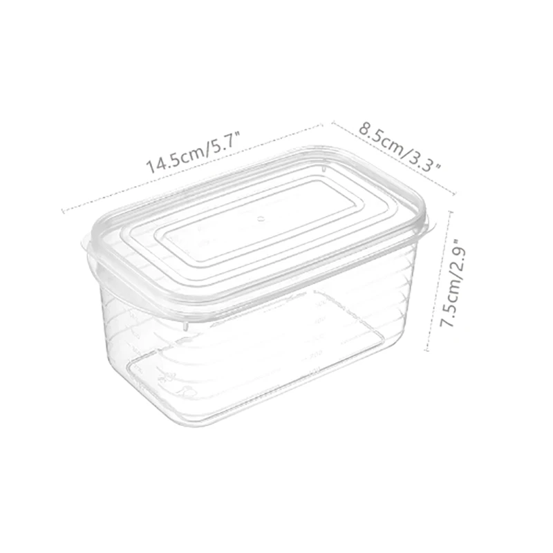 Caja de almacenamiento de carne congelada para refrigerador, caja de mantenimiento fresco, Organizadores superpuestos, contenedores de almacenamiento de alimentos