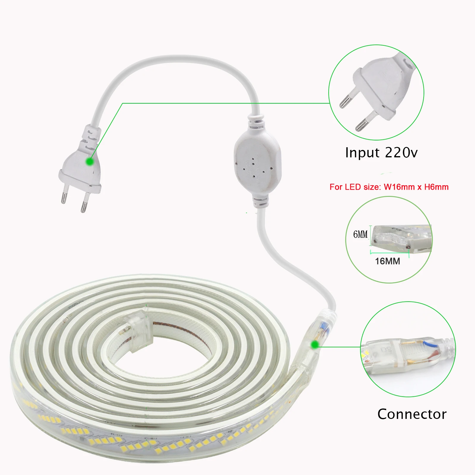 220V 230V COB LED Şerit Işık A - Kitchen Gadgets Uk incelemesi ve fiyatı
