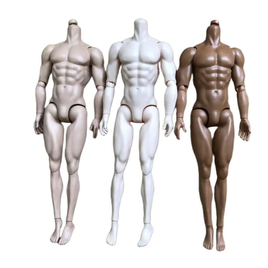 Mizi Male Muscle Strong Doll Body Solider Doll Body 32cm Super White Pink Beige Coffee Doll Figure Toys Collection Toy Body