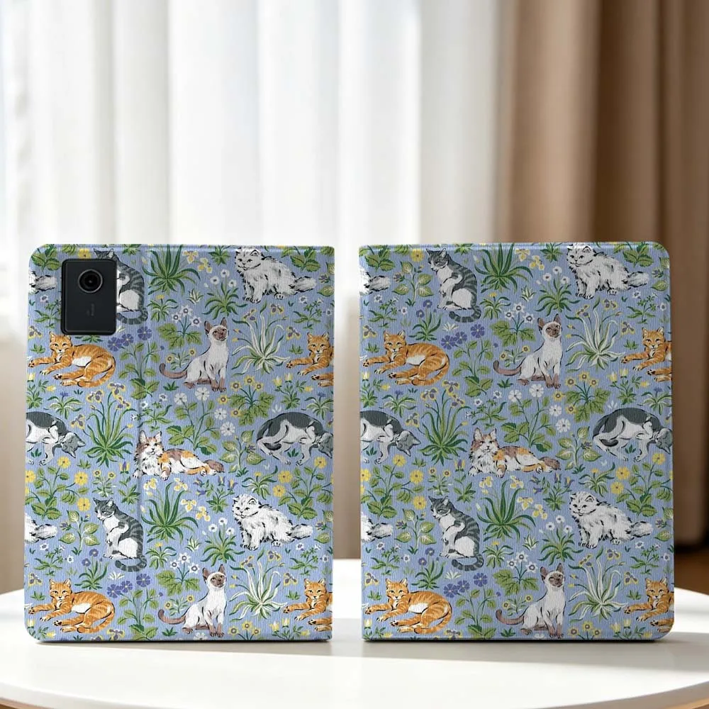 For Lenovo Xiaoxin Pad Pro Tab P12 P11 11 13 11.2 inch K11 Plus Pen Tray Tablet Case Animal Cat Side Face Soft