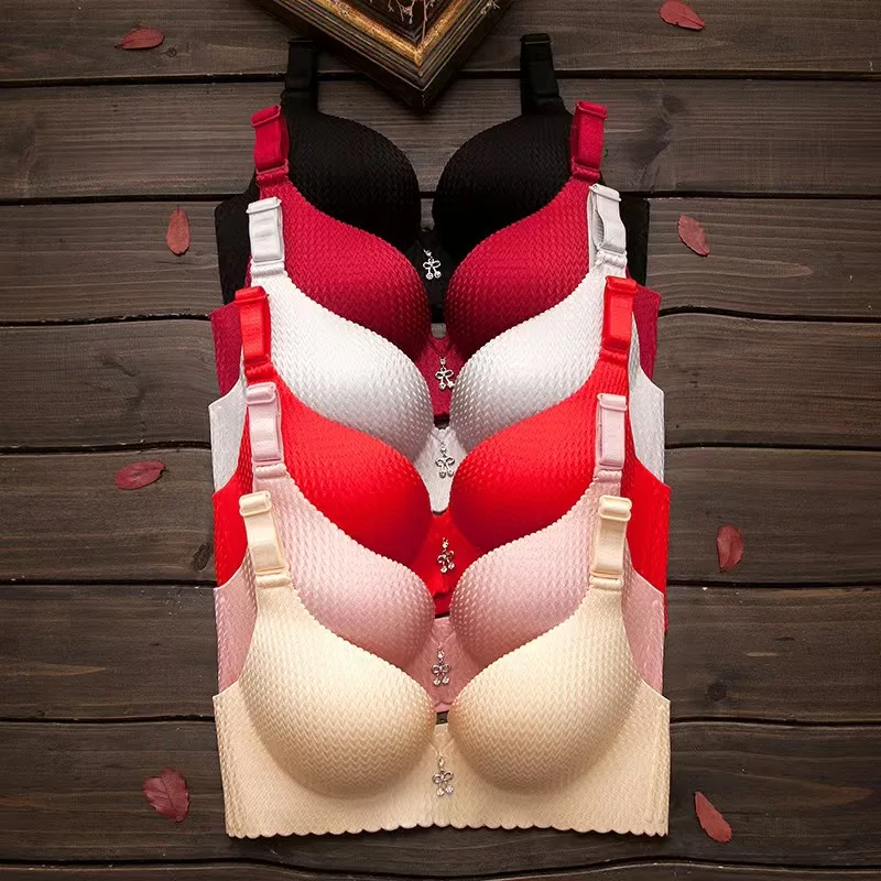 2024 جديد الفتاة 8 سنتيمتر سميكة الصدرية على البخار كوب الخبز ملابس داخلية قابلة للتعديل لا الصلب حلقة الثدي الملابس الداخلية رفع حمالات الصدر #1
