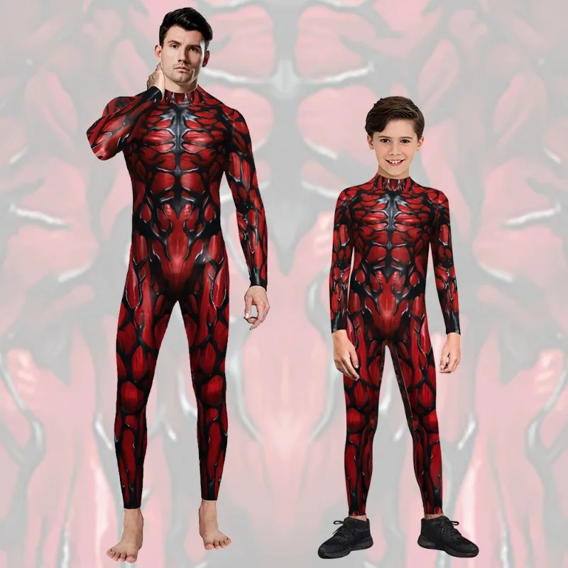 

Superhero Cosplay Costume 3D Printing Zentai Bodysuit Halloween Carnival Party Stage Performance Adult Children Set Fancy Outfit