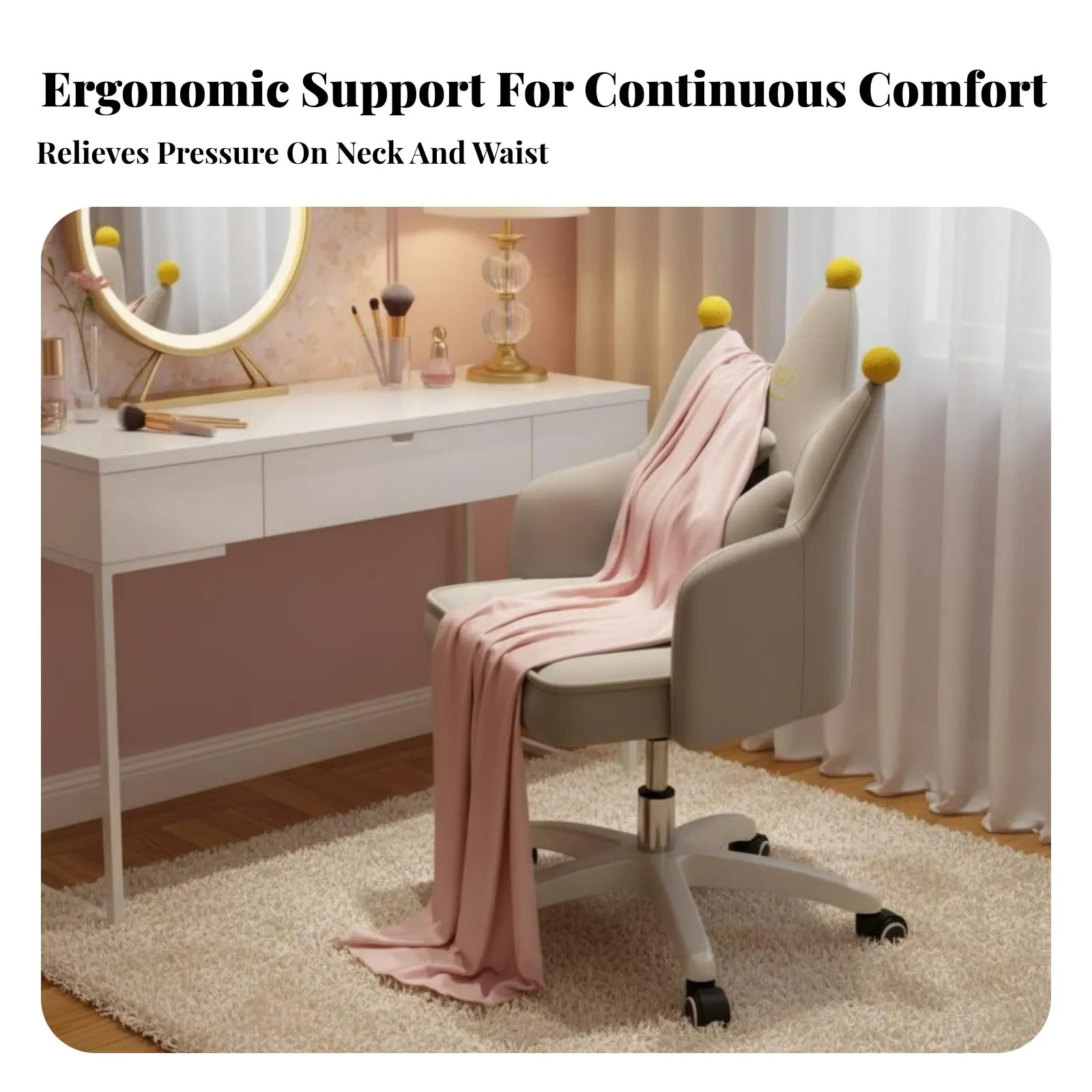 

Комфортное офисное кресло без подлокотников с низкой спинкой, мягкой обивкой, регулировкой высоты и легкой чисткой