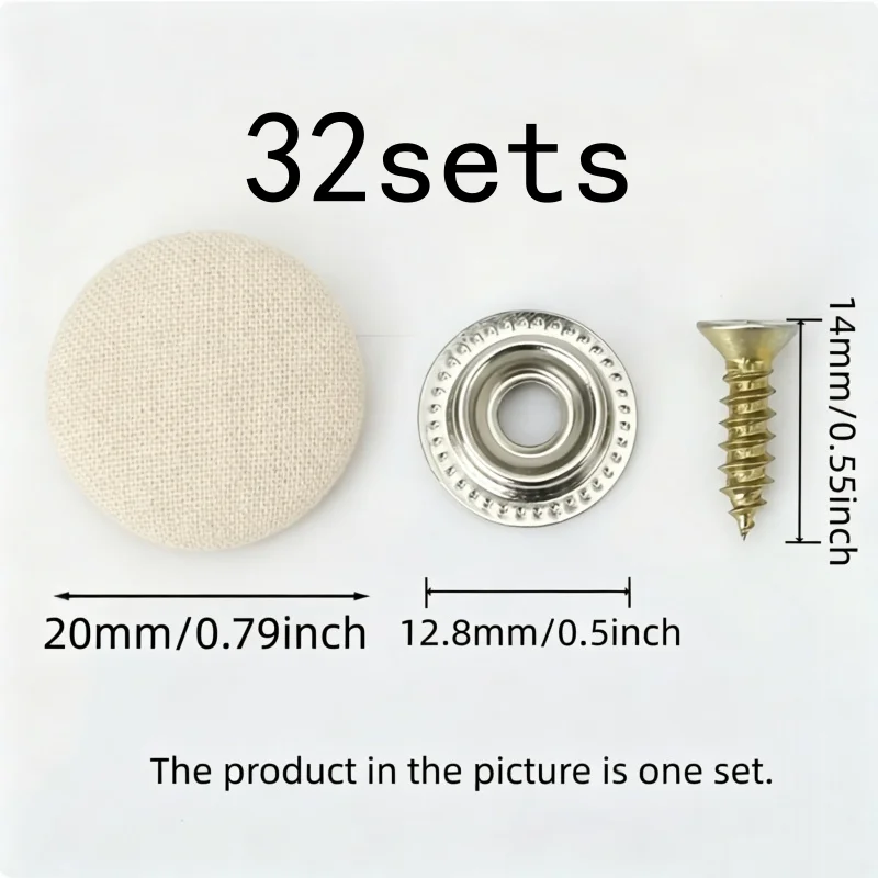 32 pcs Roof Liner Fasteners No Glue Required, designed for SUV Headliner Fixing, One-Screw Twist Lock