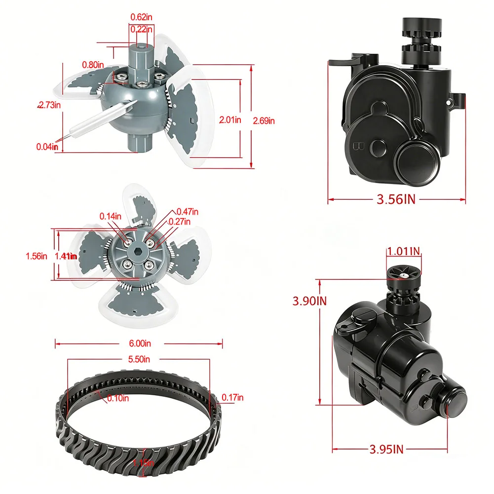 MX6 MX8 Pool Cleaner Tune Up Kit For Zodiac With Turbine Tracks Drive Shafts Bearings Scrubber Assembly