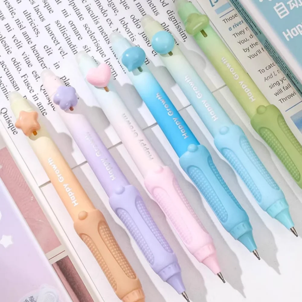 

0.9mm Mechanical Pencils Set Ergonomic Design Retractable Automatic Pen Students School Supplies Office Accessories Stationery