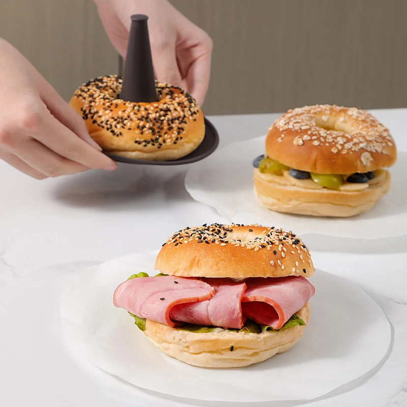 3/6pcs Doughnut Silicone Pan Set Bagel Molds Set Pastry Mold DIY Conical Shape Silicone Molds For Baking Donut Pans Kitchen Tool