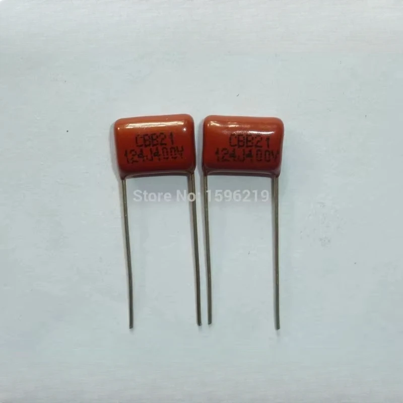 

10Pcs/100Pcs CBB Capacitor 400V 124J 0.12uF 120nF P10 CBB21 Metallized Polypropylene Film Capacitor