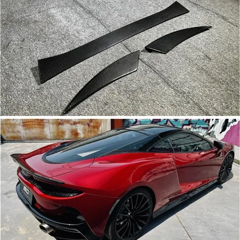 

3PCS/SET For Mclaren GT Rear Wing Lip Tail Trunk Spoilers Real Carbon Fiber