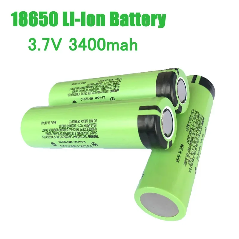 

New NCR 18650B 3.7V 3400mAh batteries 30A Discharge 18650 Lithium Rechargeable Battery for Monitoring Etc, Flashlight batteries