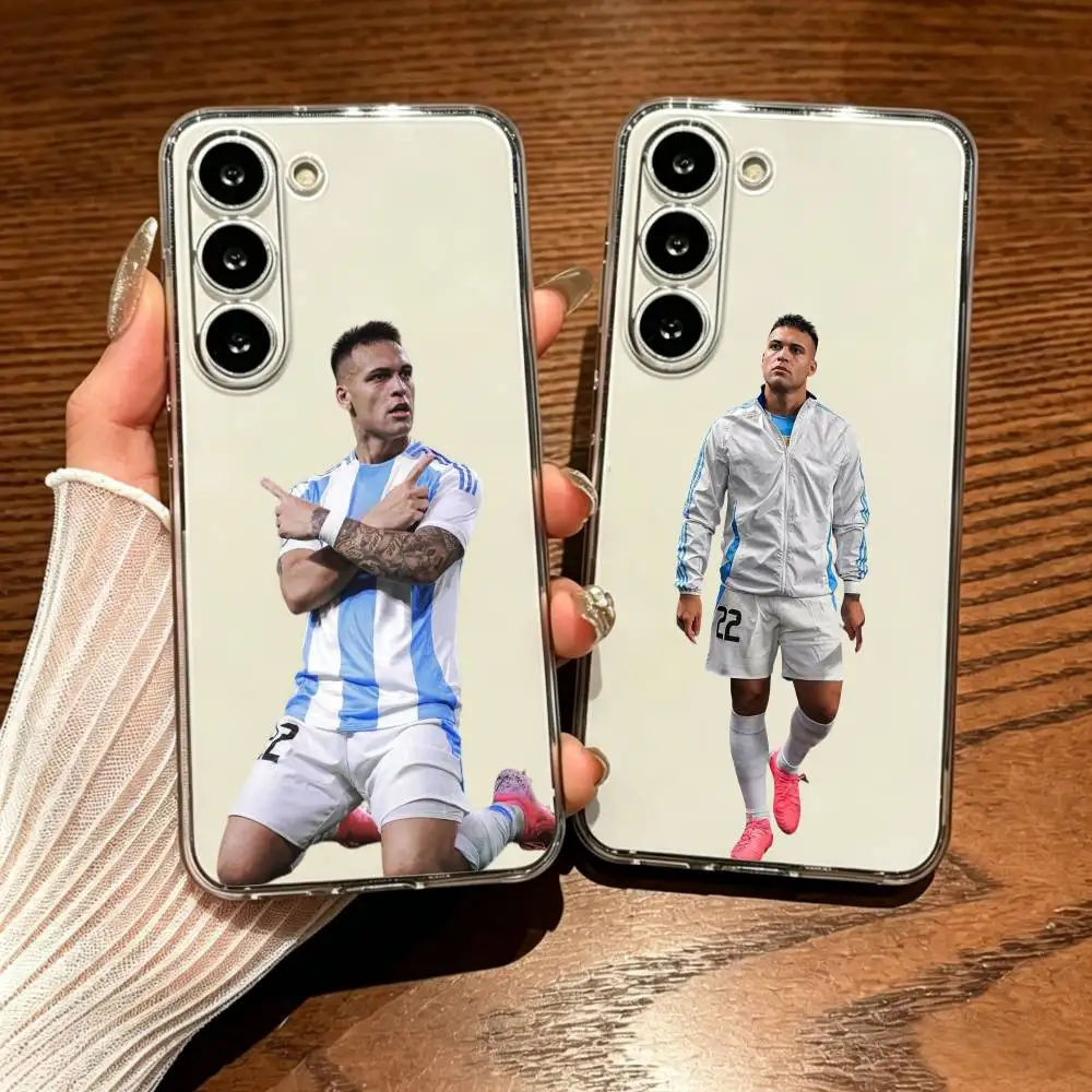 Lautaro Martinez Simple Transparent Printed Phone Case For Samsung Galaxy A73/A72/A71/A53/A52/A51/A22/A91/A80