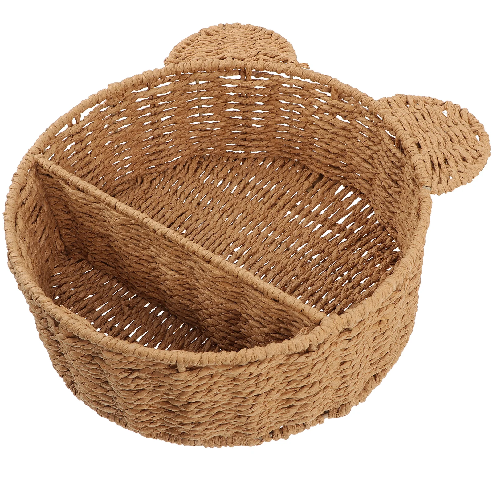 

Cat Shaped Wall Hanging Rack Woven Storage Shelf Floating Shelves Home Decor Kitchen Organizer Rattan Basket Plant