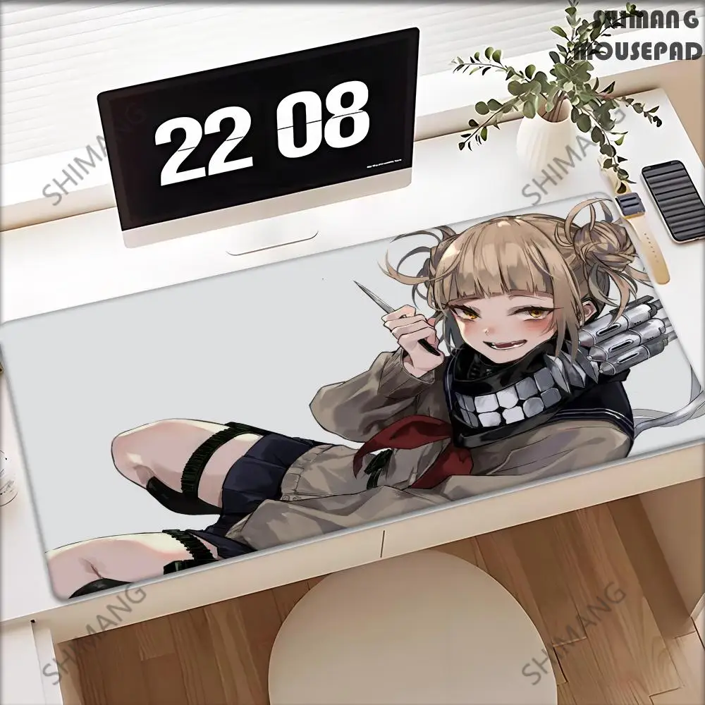 Anime girl H Himiko Toga Mousepad Mouse Mat With Pad gaming accessories Prime Gaming XXL Keyboard Pad Stitch Padding Mat